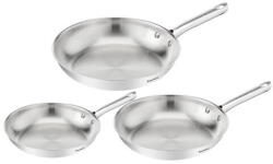 Tefal Set 3 piese Tefal Duetto On, Tigaie 20 / 24 / 28 cm, inox, inductie, maner ergonomic, incalzire rapida & uniforma, argintiu (3168430376526)