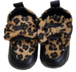 LoveMAXX Bentițe pentru bebeluși - Leopard, mărimea 18, negre (2013LV-4)