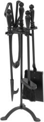 Strend Pro Piszkavas készlet, Strend Pro Homefire FT24B, 60 cm, fekete, 4 részes, elegáns, praktikus, kandalló karbantartáshoz (TC221378) (TC221378)
