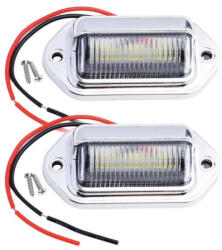  Led rendszámtábla világítás, 2db, fekete (1048) (1048)