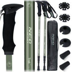 Neo-Sport Túrabot, Neo-Sport NS-381, zöld, alumínium, műanyag markolat, teleszkópos, 65 / 135 cm, 1 pár (TE138101) (TE138101)