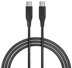 Allity AUC-02 USB-C - USB-C adat- és töltőkábel 1m, 60W fekete (GSM186397) (GSM186397)