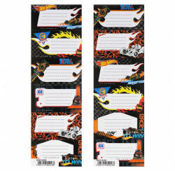 Starpak 6 db-os füzetcímke - Hot Wheels Black - kétféle (583855) (583855)