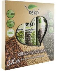 Oskri Baton cu Arahide si Seminte, Oskri, Bio, 3 x 30 g (OK1494)