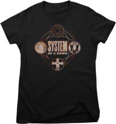 System of a Down Tech Circles Black L Női Ing (WMX-5-SOAD008-BK-L)