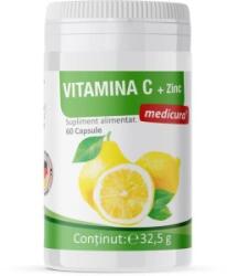 Pronat Medicura Vitamina C si Zinc, Bio, 60 Capsule, 300 mg (MC356.60)