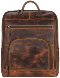 Greenburry Rucsac unisex piele naturala maro antichizat 32 x 41 cm, Vintage, Greenburry