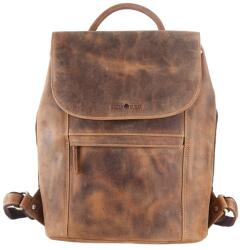 Greenburry Rucsac unisex piele naturala maro antichizat 31 x 34 cm, Vintage, Greenburry