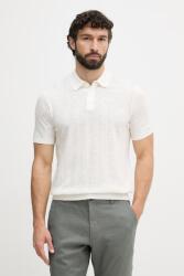 United Colors of Benetton polo tricotat pentru bărbați, cu amestec de in PPY2-POM054_01X (1DC3U301T)