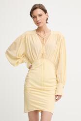 PINKO rochie drapată cu vâscoză PPY2-SUD11O_11X (106896.A3B2)