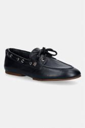 Tommy Hilfiger mocasini pentru femei, din piele TH SLEEK LEATHER BOAT SHOE PPY2-OBD01E_59X (FW0FW09148)
