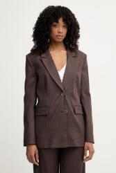 Guess sacou cu un singur rând de nasturi pentru femei, cu amestec de in CARLA PPY2-KZD082_88X (W6GN19.W2838)