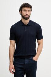 United Colors of Benetton polo tricotat pentru bărbați, cu amestec de in PPY2-POM054_59X (1DC3U301T)