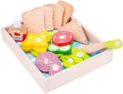 4bambini Cutie de prânz și picnic New Classic Toys - Mâncare din lemn Bucatarie copii
