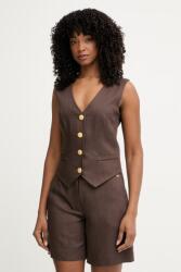 Marciano by Guess vestă cu un singur rând de nasturi pentru femei, cu amestec de in JANE PPY2-KZD00M_88X (G6GH26.W2218)