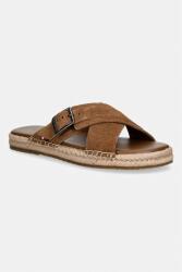 Tommy Hilfiger papuci pentru bărbați, din piele întoarsă FLEX JUTTE BUCKLE SDE SANDAL PPY2-KLM00M_88X