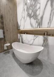 Coloana Cada freestanding compozit 174x72 cm Coloana Marina, alba mat (2000017271187)