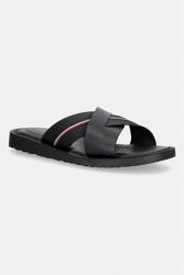 Tommy Hilfiger papuci pentru bărbați, din piele CORE HILFIGER LTH CRISS C SANDAL PPY2-KLM008_99X (FM0FM05783)