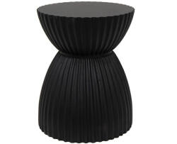 Ma Maison Turno 36 kisasztal MDF fekete függőleges bordázattal (KHM-MM001501100322-BLACK)
