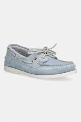 Tommy Hilfiger mocasini pentru femei, din piele întoarsă HILFIGER SUEDE BOAT SHOE PPY2-OBD01L_05X