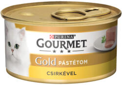Gourmet GOLD Csirkével pástétom nedves macskaeledel - 4x85 g