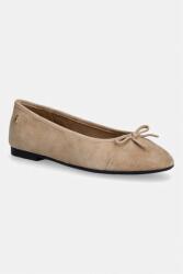 Tommy Hilfiger balerini din piele întoarsă HILFIGER SUEDE BALLERINA PPY2-OBD036_80X (FW0FW09357)