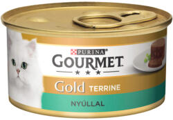 Gourmet GOLD Nyúllal terrine nedves macskaeledel - 4x85 g