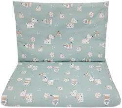 EKO Dogs Mint 2 Részes Pamut Babaágynemű 40x60cm és 90x120cm - Puha, Mintás Ágynemű Szett Kiságyba