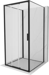 Mexen Exo-3S cabină de duș cu 3 pereți, culisantă, 90 x 90 cm, transparentă, neagră - 8153-090-090-70-00-3S (8153-090-090-70-00-3S)