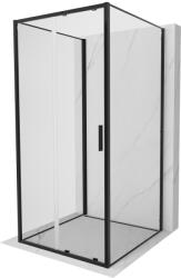 Mexen Exo-3S cabină de duș cu 3 pereți glisanți 100 x 100 cm, transparentă, neagră - 8151-100-100-70-00-3S (8151-100-100-70-00-3S)