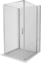 Mexen Exo-3S cabina de duș cu 3 pereți, basculantă, 75 x 75 cm, transparentă, crom - 8181-075-075-01-00-3S (8181-075-075-01-00-3S)