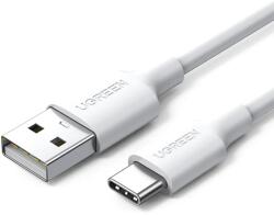 UGREEN USB-A/USB-C töltő- és adatkábel, 3A, 1m - Fehér