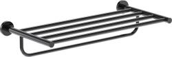 Mexen Ovio raft pentru prosoape, crom negru - 70A19581-73 (70A19581-73)