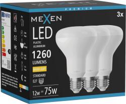 Mexen Nova 3x Bec LED E27, R80, 12W, Caldă - 3000K, 1260 lm - L105-E27-1230-01x03 (L105-E27-1230-01x03)