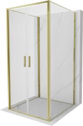 Mexen Exo-B Duo 3S cabina de duș cu 3 pereți rabatabili 70 x 70 cm, transparent, aurie - 814-070-070-50-00-3S (814-070-070-50-00-3S)
