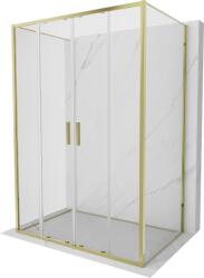 Mexen Exo-3S cabina de duș de 3 pereți culisantă 160 x 85 cm, transparentă, aurie - 8152-160-085-50-00-3S (8152-160-085-50-00-3S)