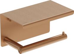 Mexen Loop suport pentru hârtie igienică cu raft, cupru periat - 70A71022-65 (70A71022-65)