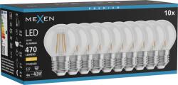 Mexen Vintis 10x Bec LED cu filament E27, G45, 4W, Caldă - 2700K, 470 lm, clar - L156-E27-0427-00x10 (L156-E27-0427-00x10)