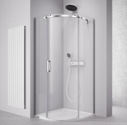 POLYSAN Polysan, THRON ROUND negyedkör alakú zuhanyfal 900x900 mm, átlátszó üveg, jobb oldali, TL2690R-5005 (TL2690R-5005)