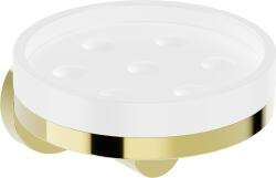 Mexen Triv savonieră, albă/aurie - 70A33055-50W (70A33055-50W)