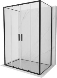 Mexen Exo-3S cabina de duș triplă cu uși glisante 160 x 100 cm, transparentă, neagră - 8152-160-100-70-00-3S (8152-160-100-70-00-3S)