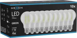 Mexen Vintis 10x Bec filament LED E27, A60, 4W, 55 lm, verde - L150-E27-04XX-46x10 (L150-E27-04XX-46x10)