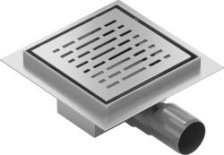 Mexen Flat-Q M01 rigolă de scurgere pătrată 12 x 12 cm, inox - 1010312 (1010312)