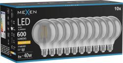Mexen Vintis 10x Bec LED filament E27, G95, 8W, Caldă - 2200K, 600 lm, fumuriu - L157-E27-0822-70x10 (L157-E27-0822-70x10)