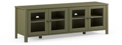 Marckeric Comodă TV verde din lemn de pin 150x50x40 cm Alessandra - Marckeric