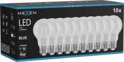 Mexen Vintis 10x Bec LED cu filament E27, A60, 4W, 55 lm, albastru - L150-E27-04XX-47x10 (L150-E27-04XX-47x10)