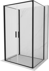 Mexen Exo-3S cabină de duș cu 3 pereți batantă 80 x 85 cm, transparentă, neagră - 814-080-085-70-00-3S (814-080-085-70-00-3S)