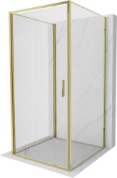 Mexen Exo-B 3S 3-falú zuhanykabin, nyíló, 75 x 75 cm, átlátszó, arany - 817-075-075-50-00-3S (817-075-075-50-00-3S)