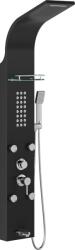 Mexen Adrox panou de duș cu scurgere, negru - 7613-04-70 (7613-04-70)