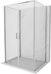 Mexen Exo-3S cabina de duș cu 3 pereți, cu deschidere 80 x 90 cm, transparent, crom - 814-080-090-01-00-3S (814-080-090-01-00-3S)